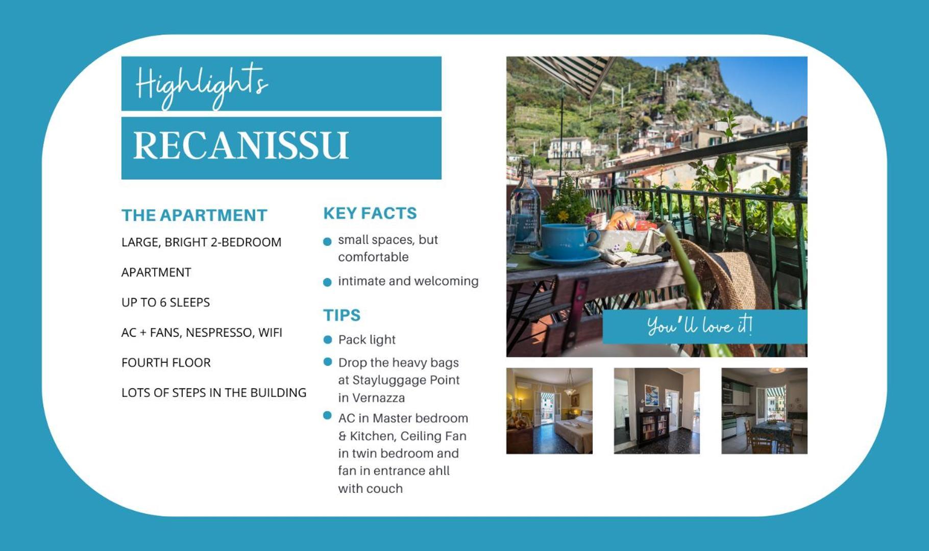 Recanissu Apartment With Balcony & Ac Vernazza Exteriér fotografie